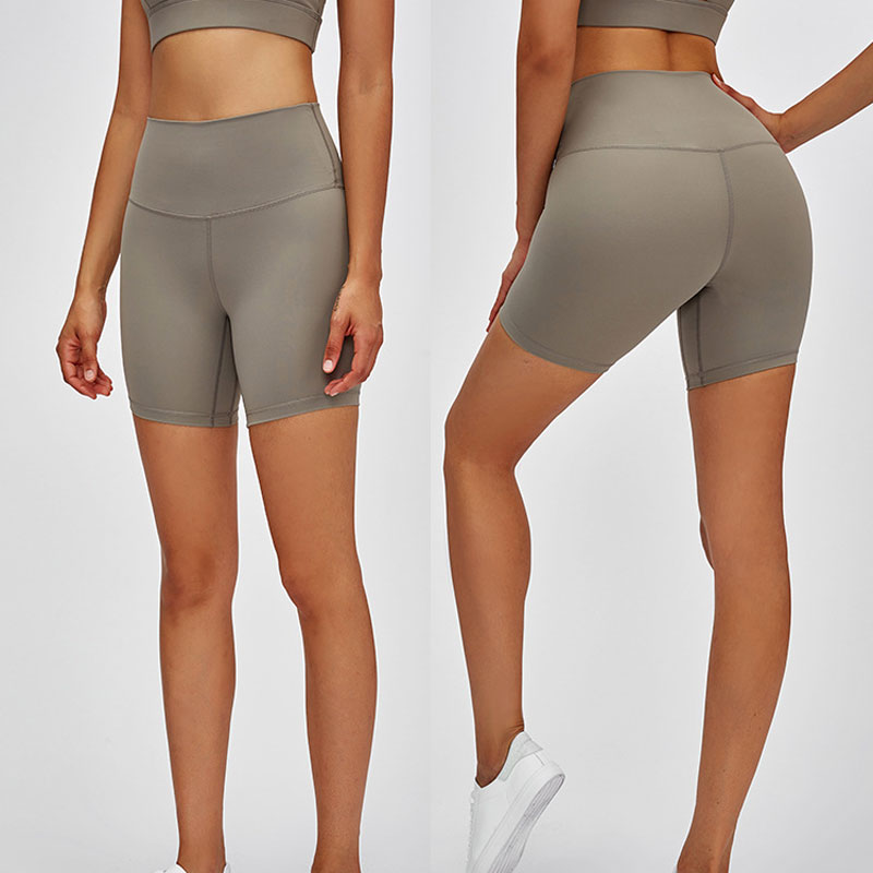 2064-High-Rise Yoga Pants Outfit With T-Line Naked Feeling Elastic Tight Womens Fitness Hot Trousers Sportswear Slim Fit Sports Shorts-image-665989143