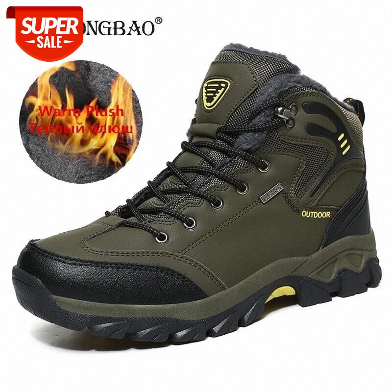 

Men Winter Snow Boots Super Warm Men Hiking Boots High Quality Waterproof Leather Men's Outdoor Sneakers Work Shoes 39-47 #s83x
