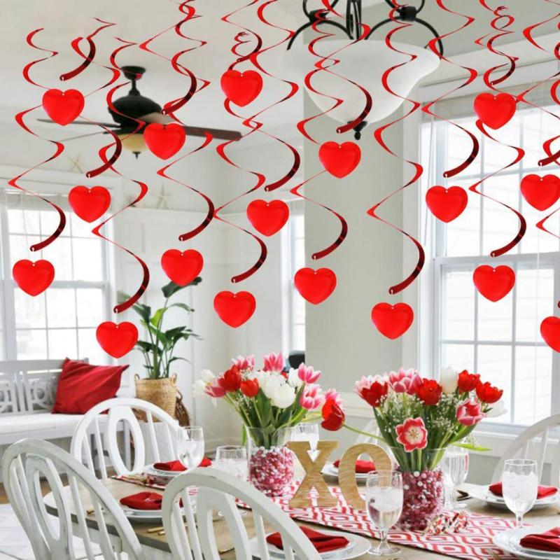 

Party Decoration Eye-catching Fine Workmanship Easy To Carry Ceiling Swirls Hanging For Festival