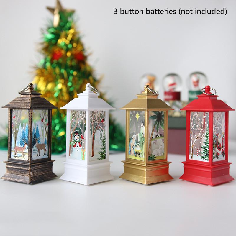 

Christmas Decorations Santa Claus Snowman Lantern Light Merry Decor For Home Tree Ornament Xmas Gifts Navidad 2021 Year 2022