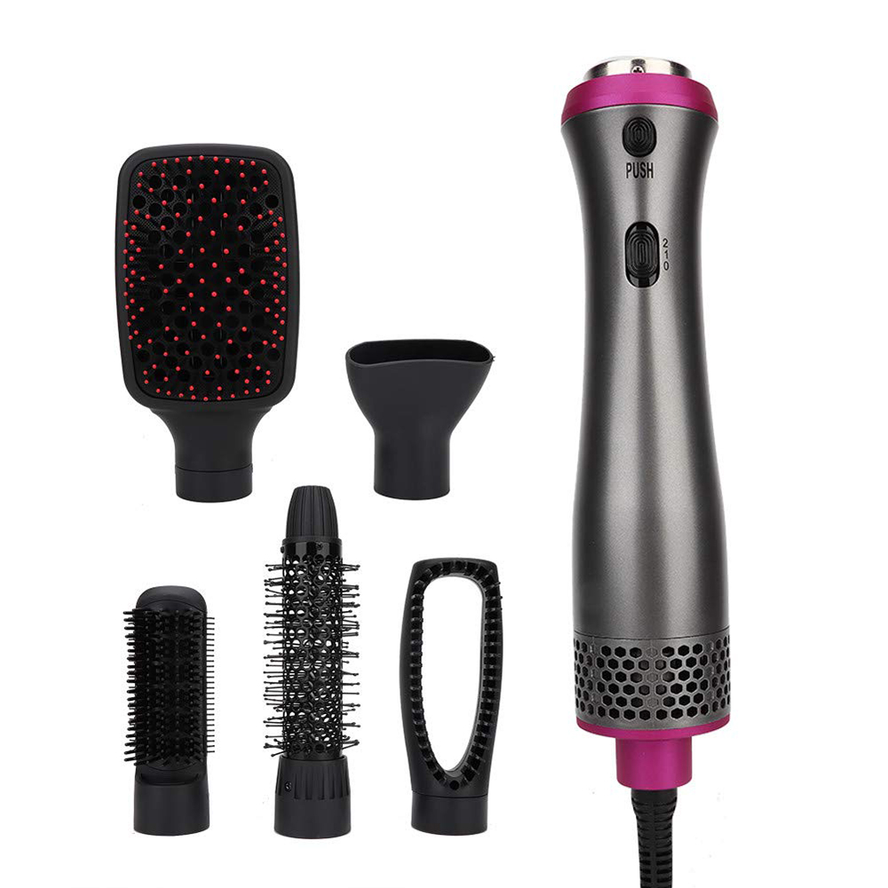 

Professional Hair Dryer Hair Blower Brush Electric Blow Dryer Hairdryer Styler 5 In 1 Hot Air Brush Hair Curler Curling Iron