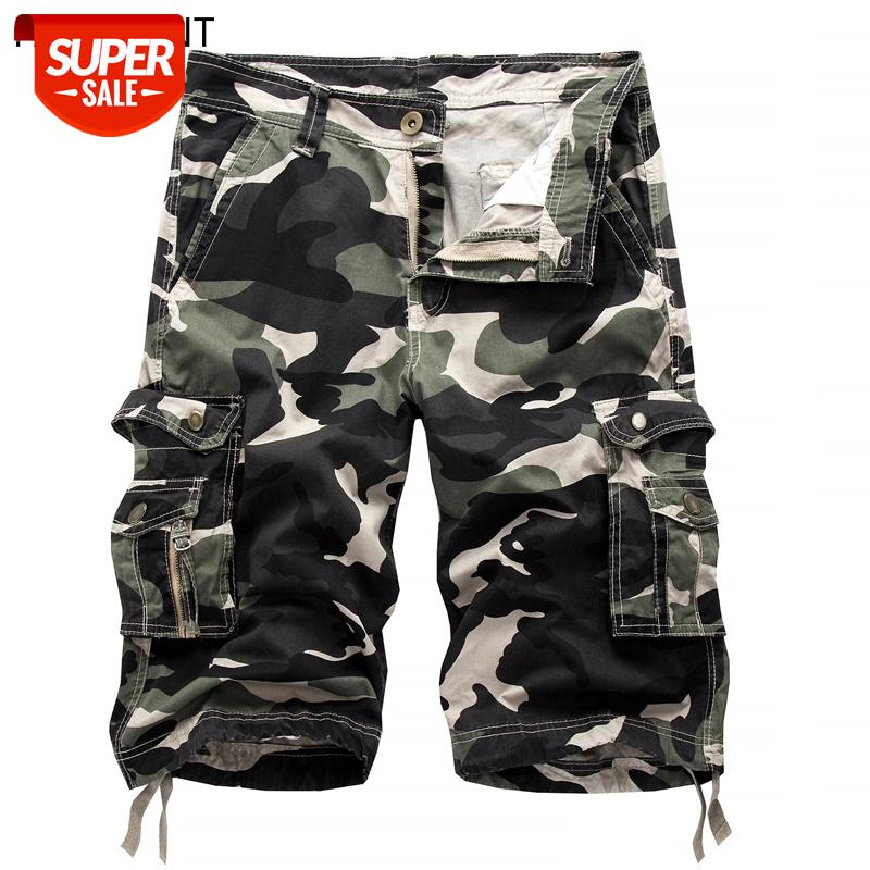 

New Cargo Shorts Men Top Design Camouflage Military Army Khaki Shorts Homme Summer Outwear Hip Hop Casual Cargo Camo Men #GG0g, Black