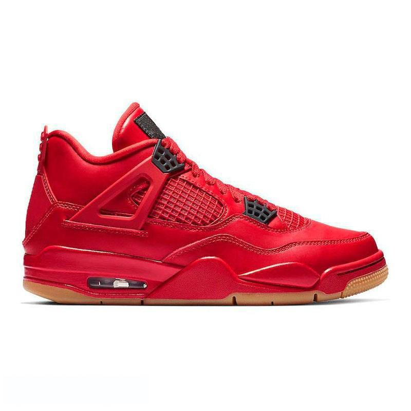 

Men Women Basketball Shoes Jumpman 4 4S Fire Red Singles Day Sneakers Original Box, Av3914-600