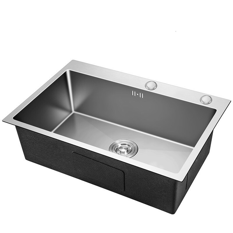 

2021 New Single-bowel Sinks Above or Uder Counter Handcrafted Dishwashing Basin Stains Kitchen Sink Stainless Steel 6hhy