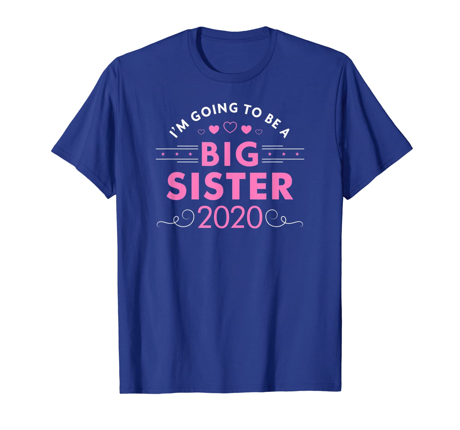 

i'm going to be a big sister shirt 2020 t-shirt, White;black