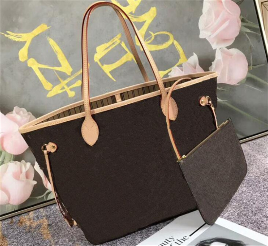 

Classic Shopping Bags 2021 Luxurys Designers Shoulder Bag Large Capacity High Quality Fashion Women Totes Leather Printed Handbags Crossbody Clutch Purse Wallet, White grid + beige