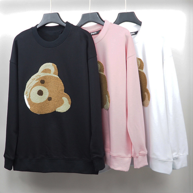 

Hight Quality Mens Women Teddy Broken Bear Printed Sweatshirts Autumn Jacket Outerwear Hoodies Top Jogger Men Womens Pullover Clothes Hoodie, Black