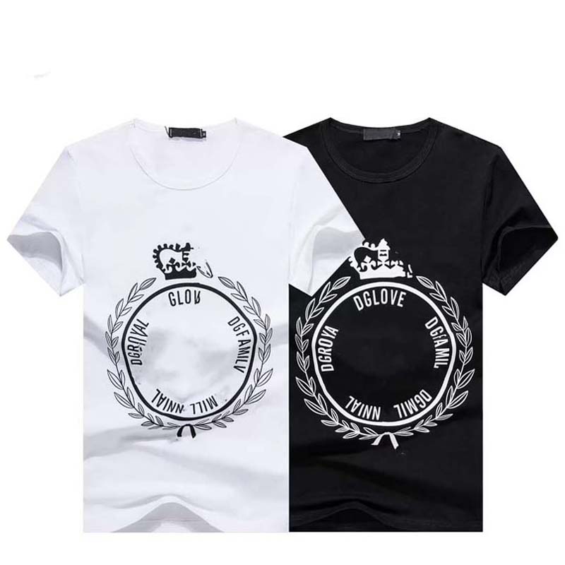 

Designers T shirt Summer Europe Paris Polos American Stars Fashion Mens tshirts Star Satin 100% Cotton Polo Casual t-shirt Women mans Tees Black White 3#B917