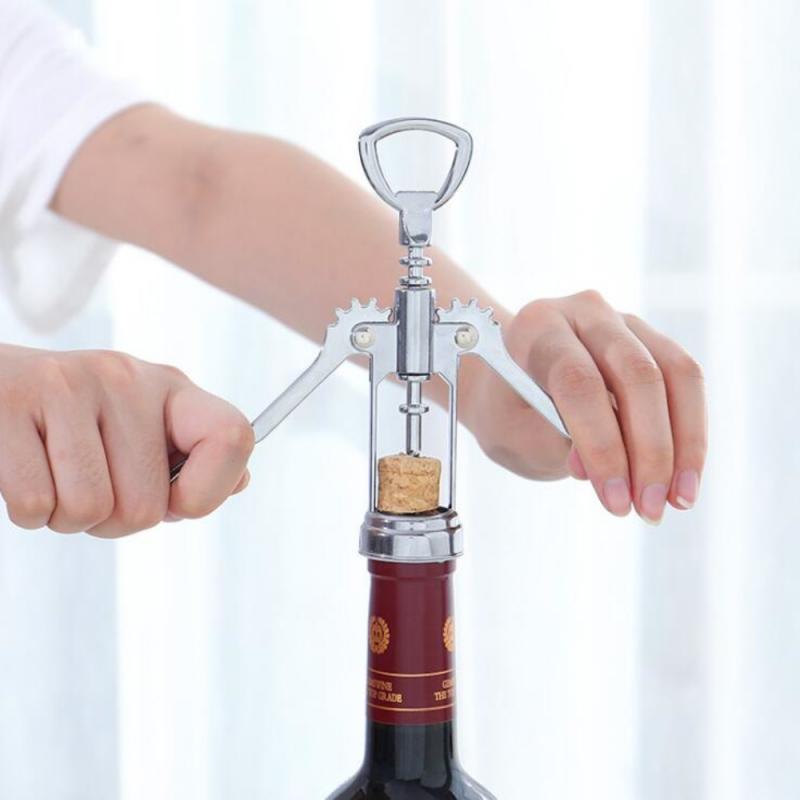 

Wine Corkscrew Beer Bottle Opener Winged Cork Screw Gadget Accessories Metal Stainless Steel