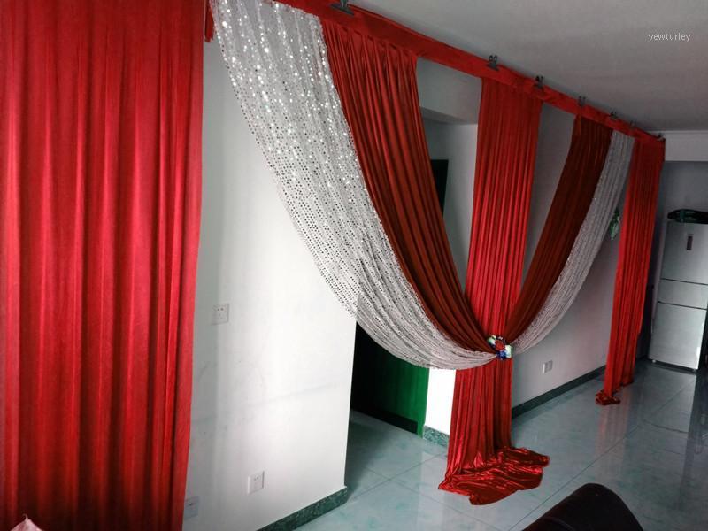 

Party Decoration 6m Wide Silver Sequin Swags Designs Wedding Stylist For Backdrop Curtain Celebration Stage Design Drapes