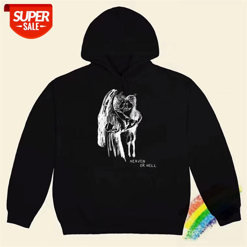 

Travis Scott Don Toliver Heaven or Hell Astroworld Hoodie Women Men 1:1 High-Quality Streetwear Cactus Jack Pullover Hooded #sI4o, Black
