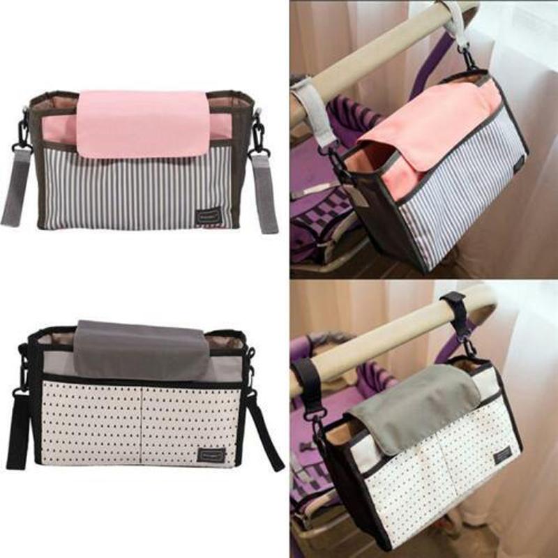 

Stroller Parts & Accessories Baby Organizer Bag Mummy Diaper Hook Carriage Waterproof Large Capacity Cart Hanging