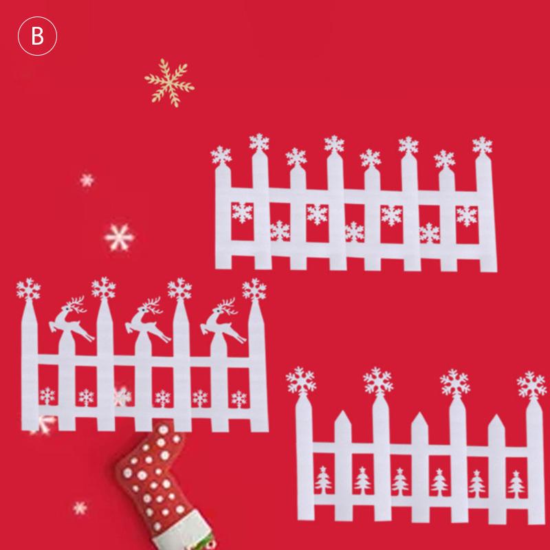 

Christmas Decorations 2pcs/lot Overvalue White Snowflake Artifical Snow Ice Strip Xmas Decoration Ornament Festival Party Window