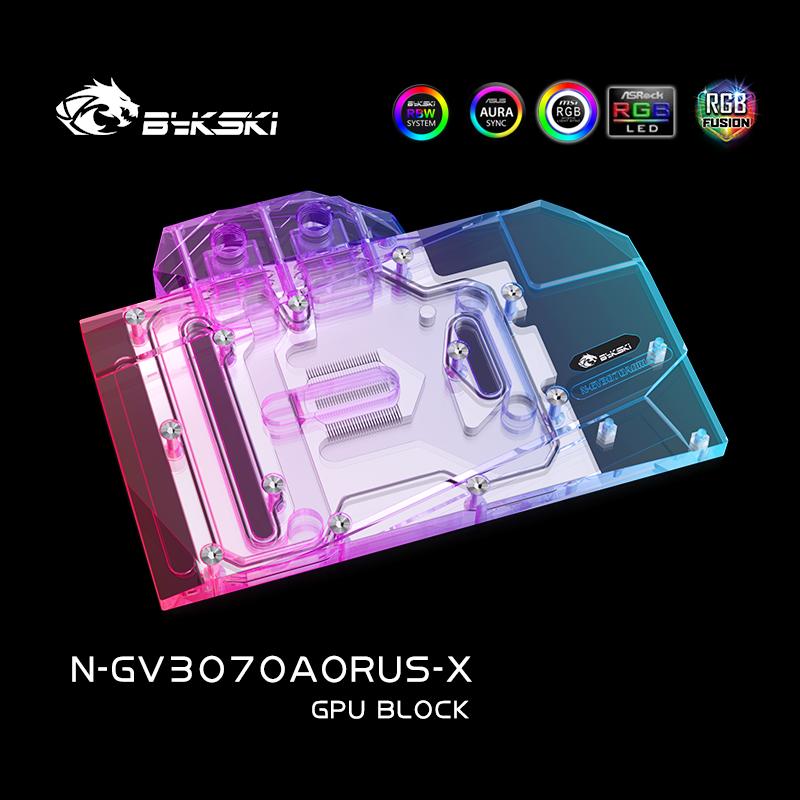 

Bykski N-GV3070AORUS-X PC water cooling Radiator GPU cooler video Graphics Card Water Block for GIGABYTE AORUS RTX3070 3060Ti