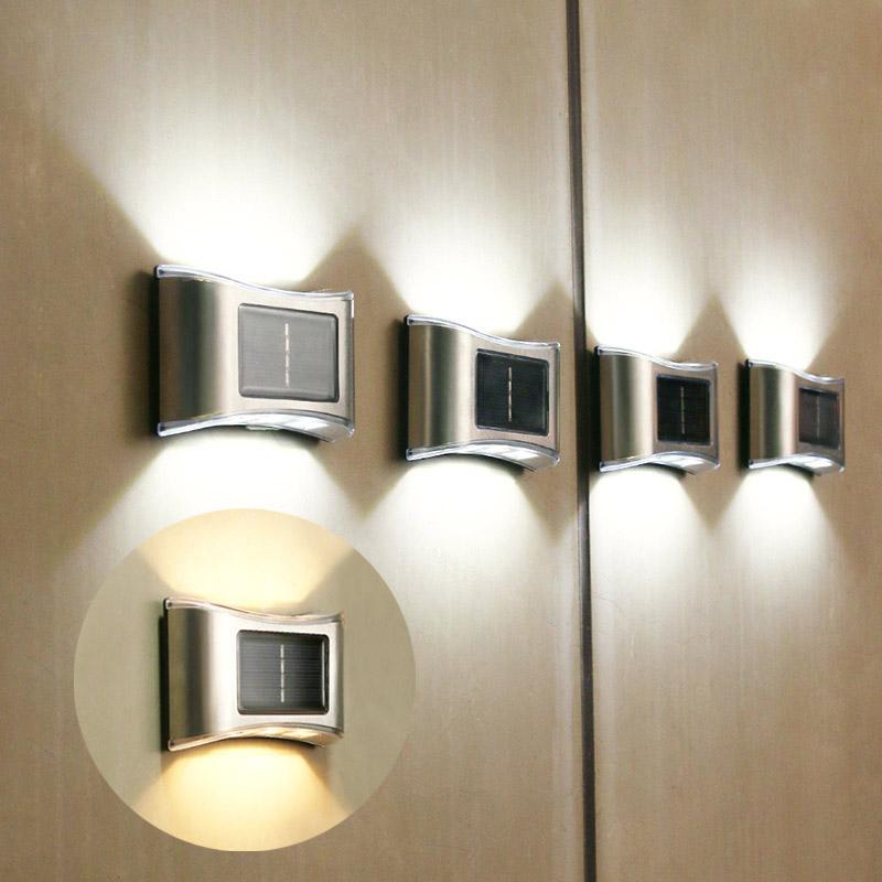 

Solar Lamps LED Light Wall Lamp Outdoor Garden Lights External Sconce Terrace Balcony Fence Street Decorative Up And Down