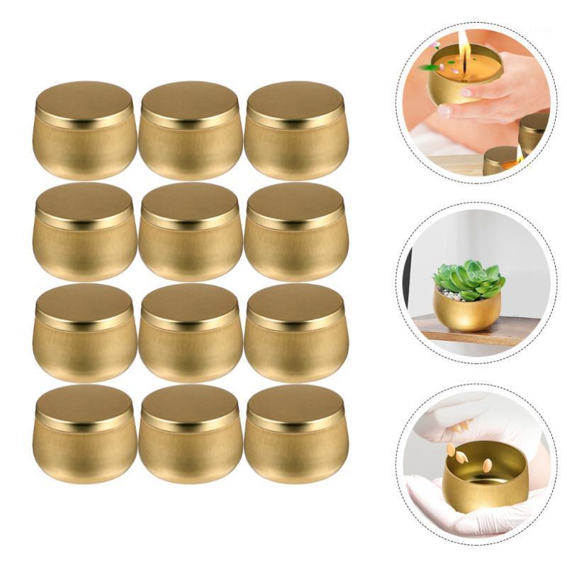

Storage Bottles & Jars 12pcs Tinplate Tea Sundries Round Can Jewelry Holder