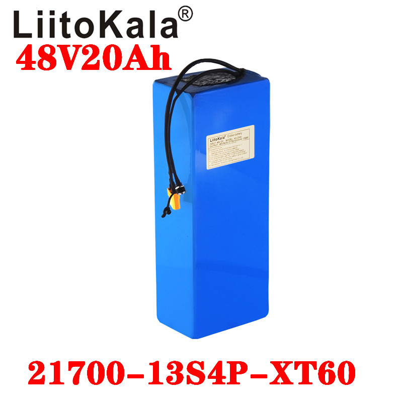 

LiitoKala Original 54.8V 20AH Ebike Battery 48V 1000W for bike Powerful electric bicycle batteries XT60