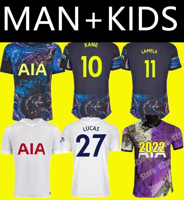 

Men + KIDS 21 22 KANE SON BERGWIJN NDOMBELE Soccer Jerseys 2021 2022 DELE jersey Football shirt LO CELSO Morgan BALE LAMELA LUCAS HØjbjerg AWAY Loris home tops, Lavender