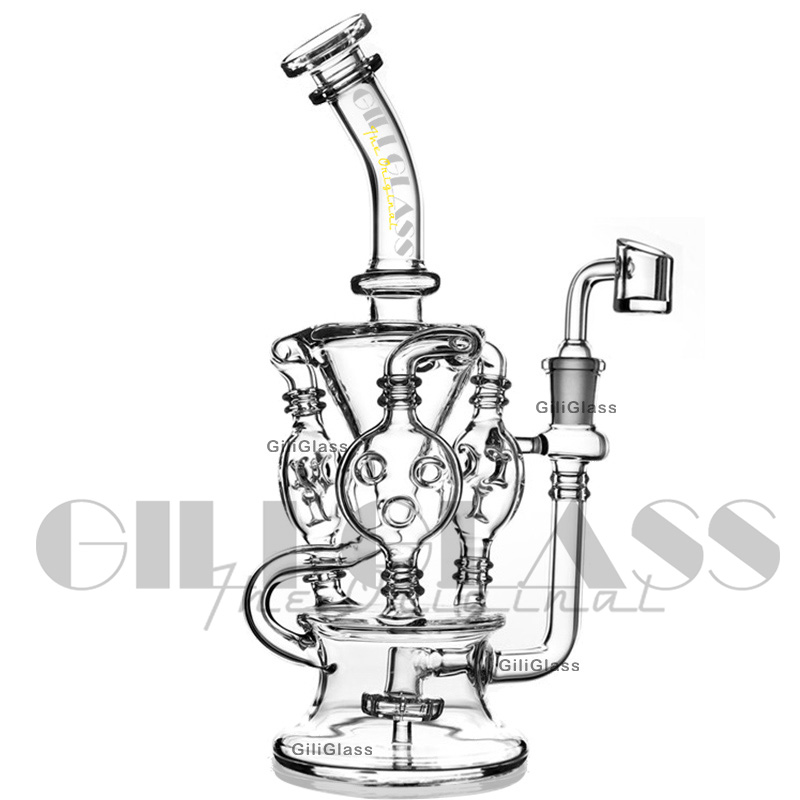 

Recycler Oil Rig Vortex Glass Bong Wax Herb Tobacco Water Pipe Heady Klein Bongs Dab Rigs Pipes Bowl Quartz Banger Perc Bubbler Cyclone hookah