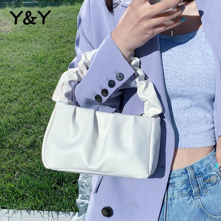 

Y&Y Small Hand Bag Female Bag New All-match Single Shoulder Fold Fashion Messenger Pounch Women Handbags, Black
