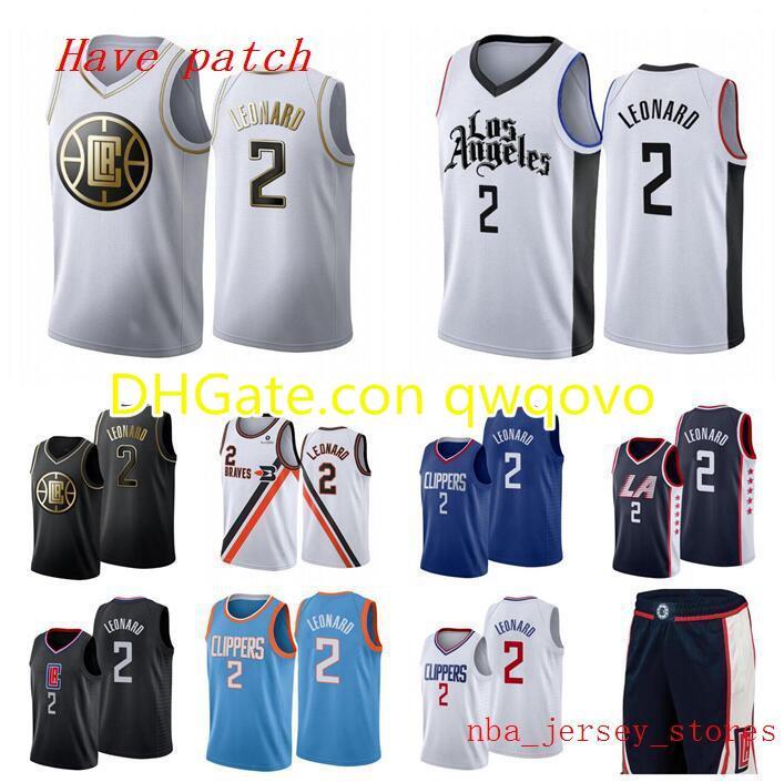 

Men's basketball Los Angeles Clippers 2 Kawhi Leonard white blue Latin city Swingman sleeveless Jersey 01, Black;red