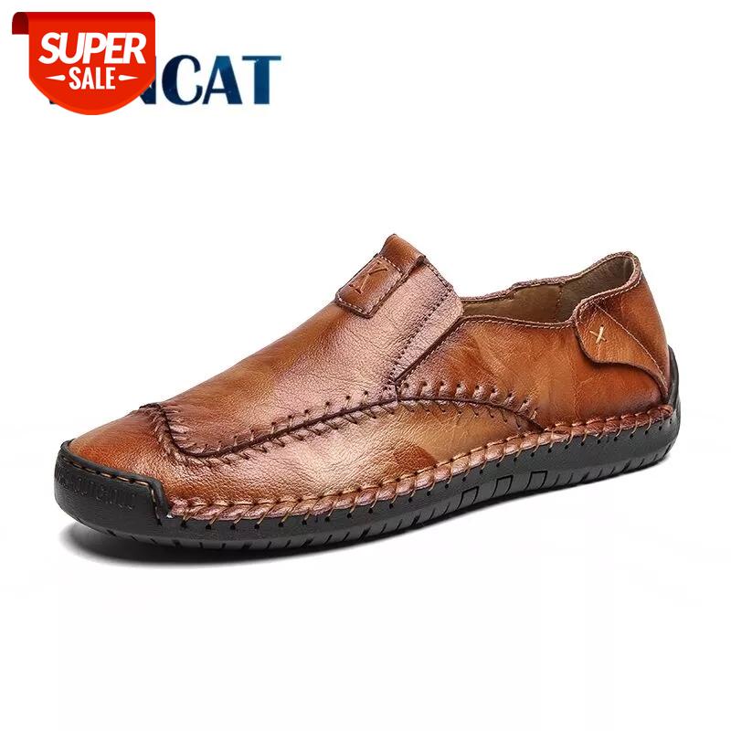 

Vancat Spring New Comfortable Mens Casual Shoes Loafers Men Shoes Quality Leather Men Flats Moccasins Big Size 38-48 #A24k