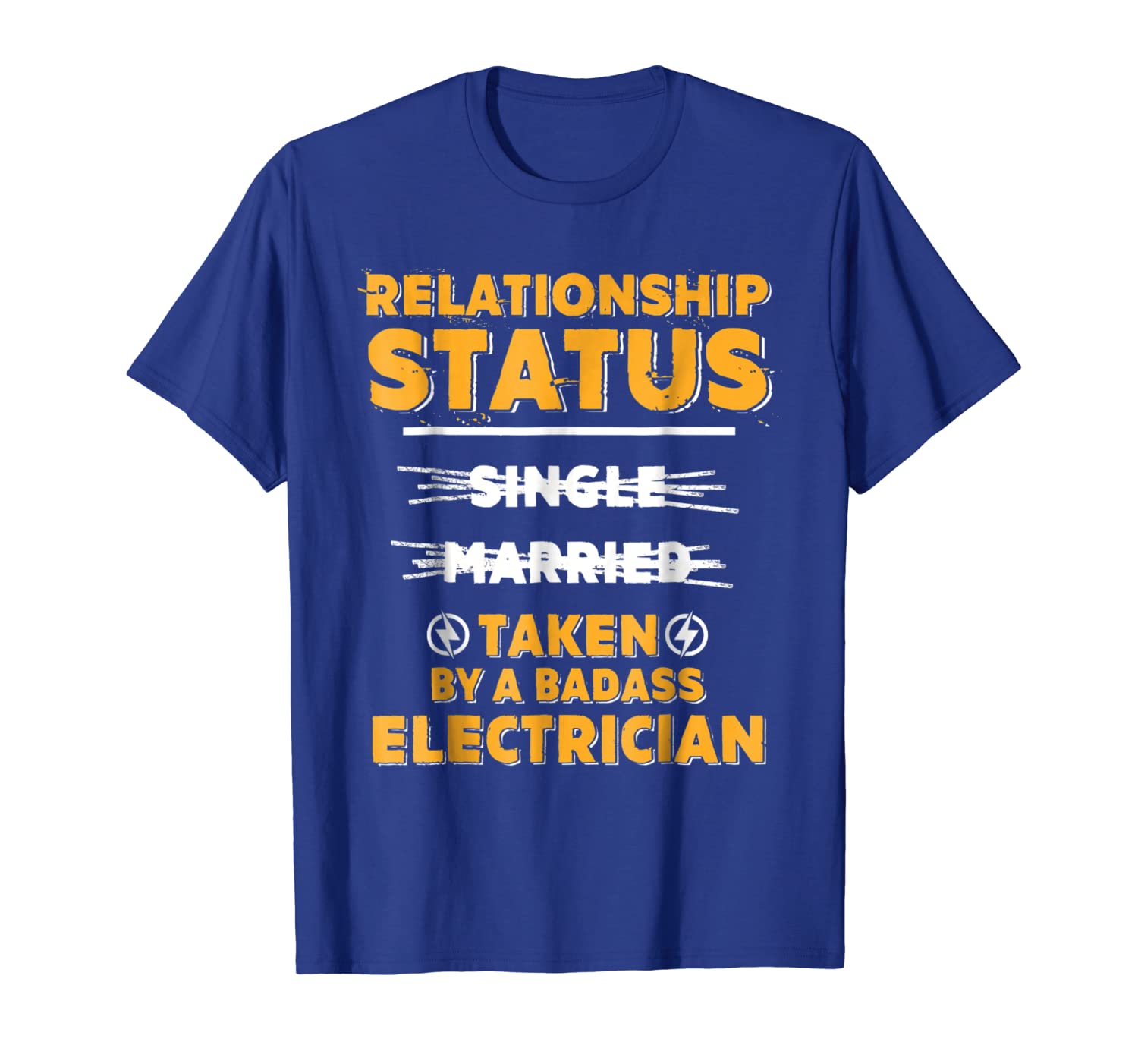 

I'm Taken By A Badass Electrician T-shirt Electrician Couple, White;black