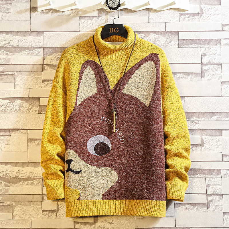 

2021 New Sweaters Men's Print Long Sleeves Autumn Winter Knitted O-neck Plus Oversize 5xl Nmip, 266 3