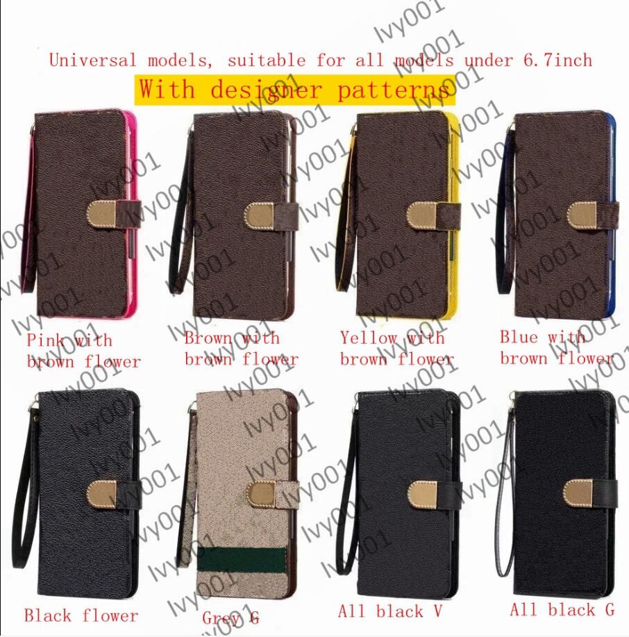 

Top Fashion L Wallet Phone Cases for IPhone 13 pro max 12 mini 11 Pro Max XS XR X 8 7 Plus Flip Leather Case L embossed Cover for Samsung al