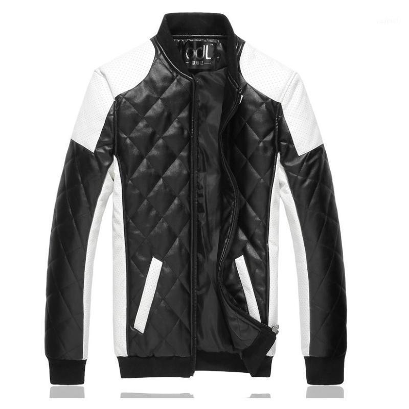 

Men's Jackets Men Lether Autumn PU Leather Coat Masculine Overcoat Jaquetas De Couro Motorcycle Casual Jacket Oversize M-5XL, Beige