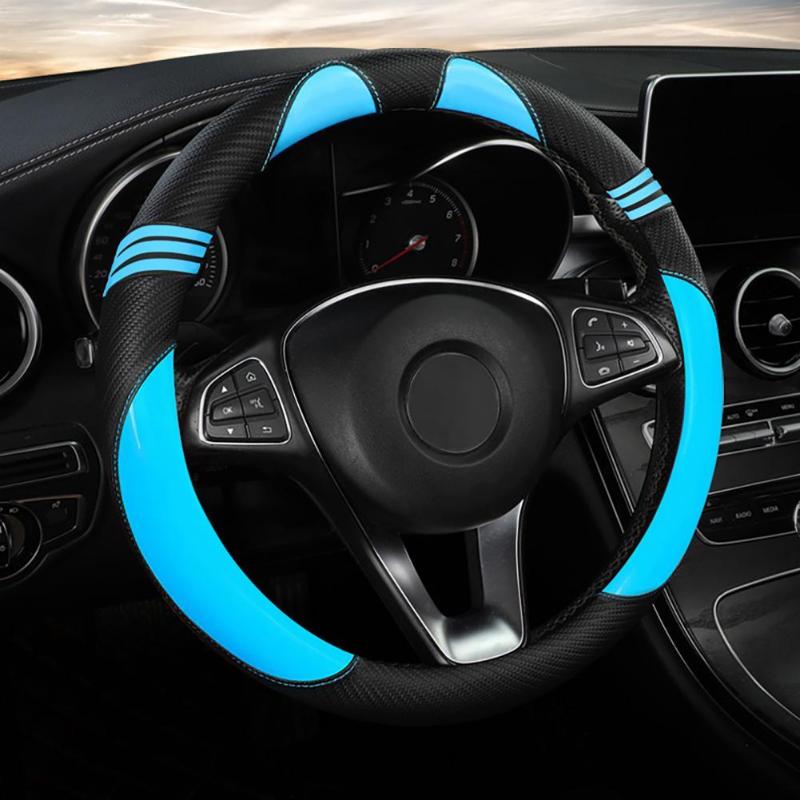 

Steering Wheel Covers Auto Protector Protective Easy To Clean Faux Leather Non-slip Car Cover For Driver Interior Accessories