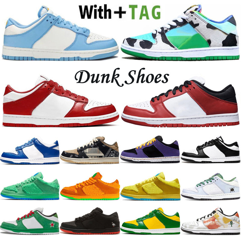 

2021 TOP Quality factory_footwear Fashion OG Dunk Mens Running Shoes Chunky Dunky Kentucky Chicago Heineken University Red UNC Women Sneakers Trainers Size 36-45, 17