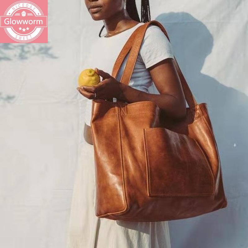 

Vintage Large Capacity Tote Women Shoulder Bags Design Handbags Luxury Oil Wax Leather Messenger Bag Lady Casual Big Purses 2021, Black