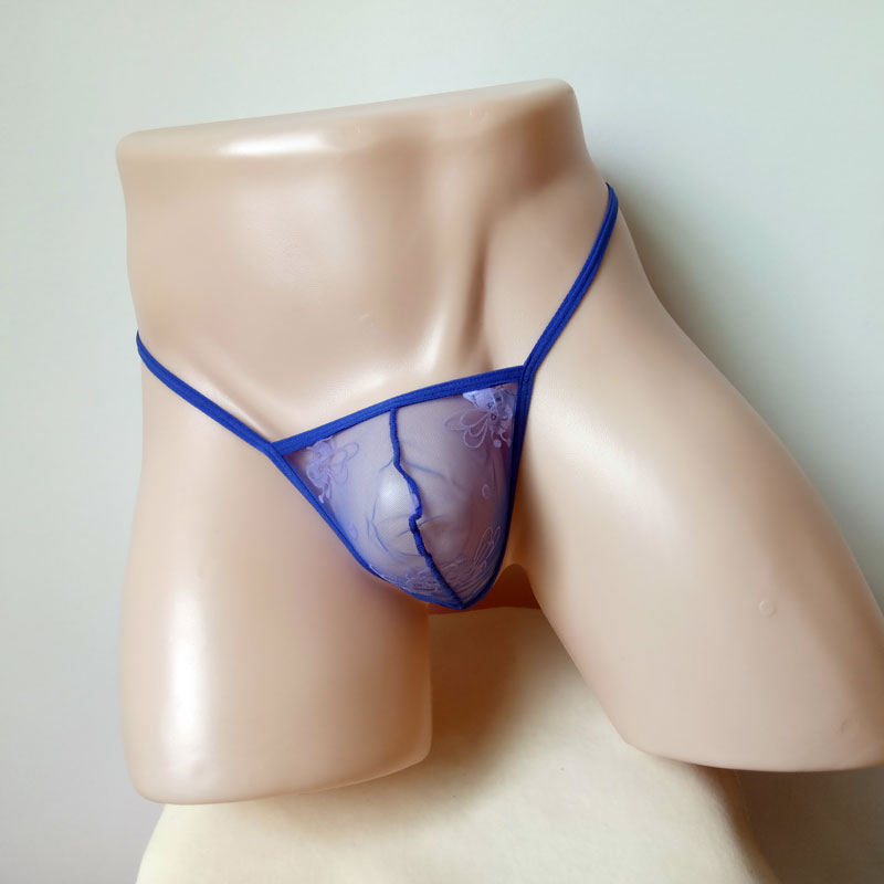 

HOT Sexy Men See Through Underwear Mesh G-strings Thongs T U Convex Pouch Erotic Lingerie G-string Breathable Underwears FX07, Black;white
