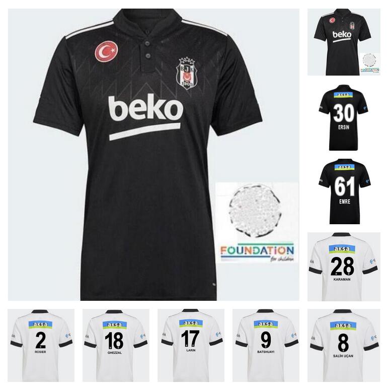 

2021 2022 Besiktas JK Soccer Jerseys BATSHUAYI The Lates Home Karaman Deigo Costa Larin Ghezzal Welinton Vida Away 21/22 Besiktas Jimnastik Kulübü football shirts
