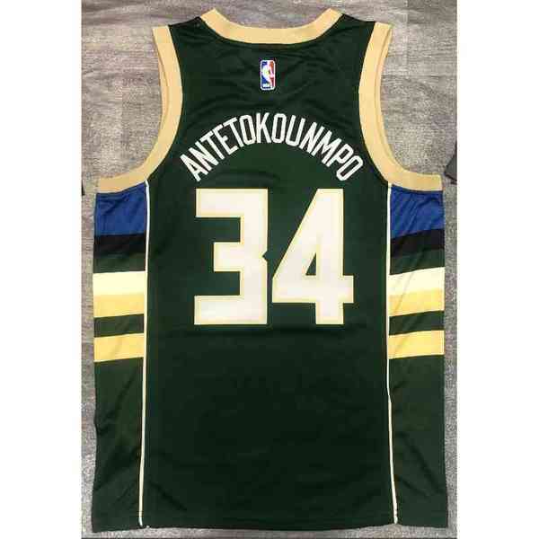 

34# Antetokounmpo Green and Other Sports Basketball Jersey