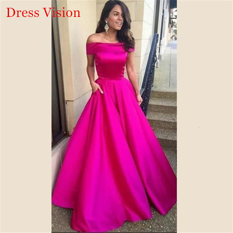 

2021 Robe Soiree Boat Neck Long Prom e A-line Simple Elegant Party Gowns Vestido Fiesta De Boda 0yt6