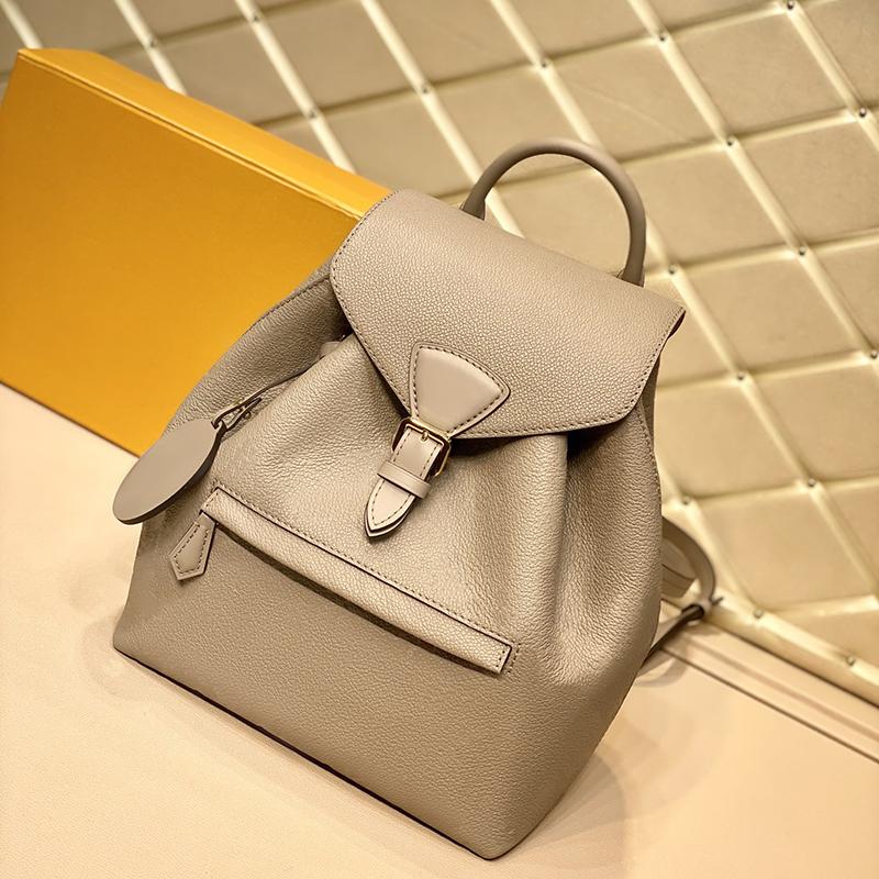 

series backpack the embossed the zipper outer bag is convenient to take and place adjustable leather shoulder straps bag
