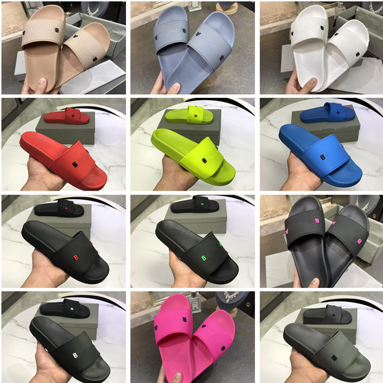 

Fashion Slipper Slide For Men Women WITH ORIGINAL BOX Designer Unisex High Quality Indoor Outdoor Beach Sandals Are A Blend Of Classic And I, Black