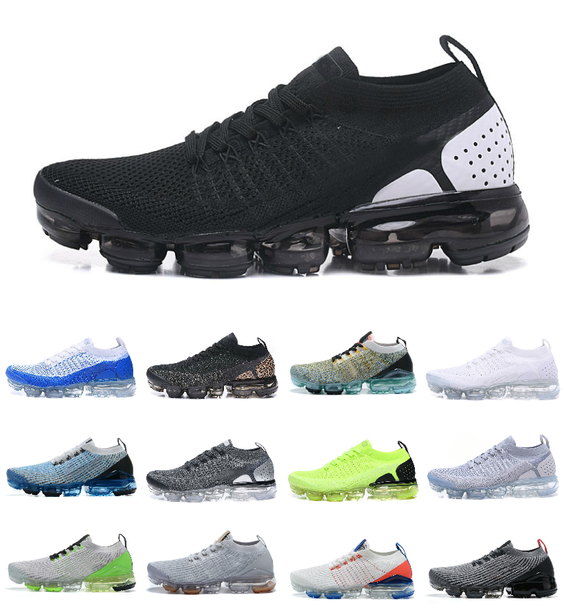 

2021 Fly Knit 3.0 Men Running Shoes Triple White Black Astronomy Blue South Beach Pure Platinum Dark Grey Chrome 2.0Vapores Oreo Mens Women trainer sports sneakers, Box