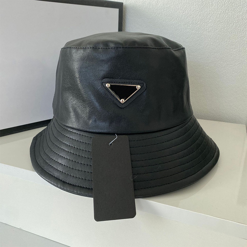 

Bucket Hat Womens Korean Designer Hats Luxury Cap Lovers Bonnet Fisherman Caps Mens Beanie Chapeau Triangle Mark Habbly, Black