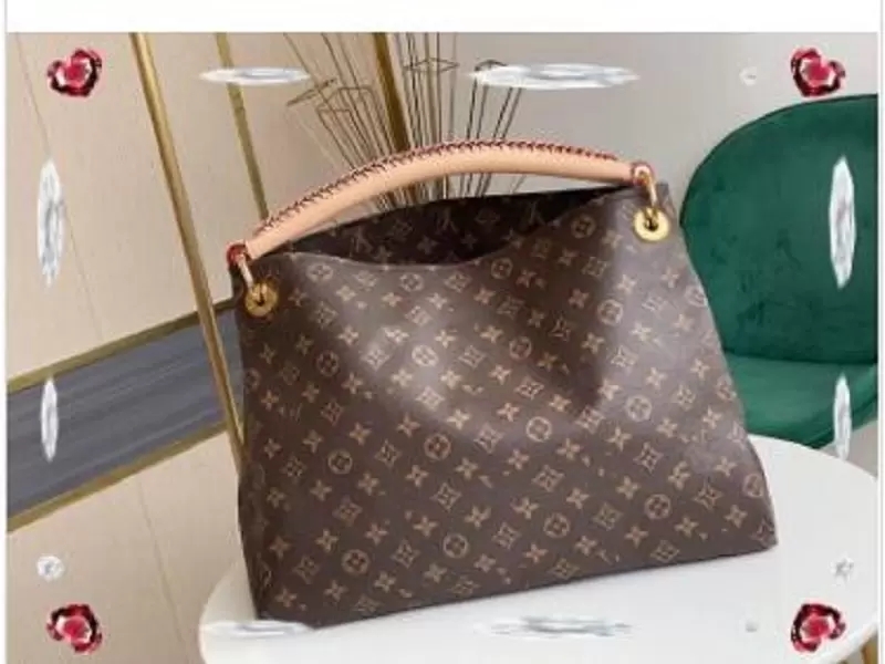 

GGLVLouisVitton YSLVUTTON Designers ARTSY Leather Lady Totes Crossbody Bags High Quality Handbags Onthego Chain Women Shoulder Bags, Red flower