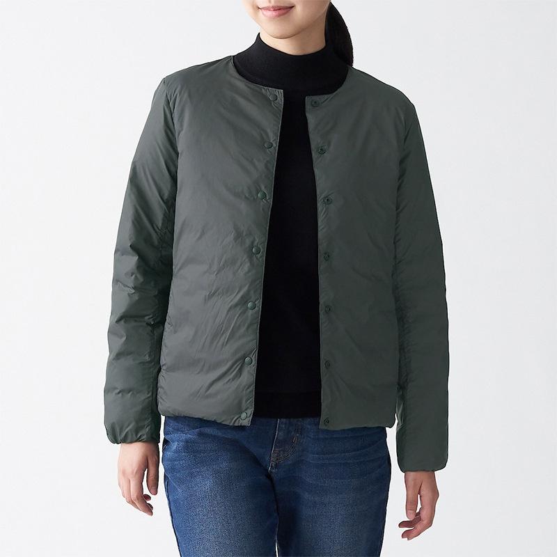 

Outdoor Jackets&Hoodies High Quality Light Down Jacket Women Collarless Portable Home Thermal Liner Running Sport Fitness Uniform Coat Campi, Blue;black