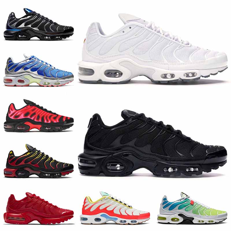 

2021 Hot Selling TN plus mens running shoes Volt Glow trainers triple black white hyper Blue Yellow Bright SupWhite men sports sneaker, #29 have day 40-46