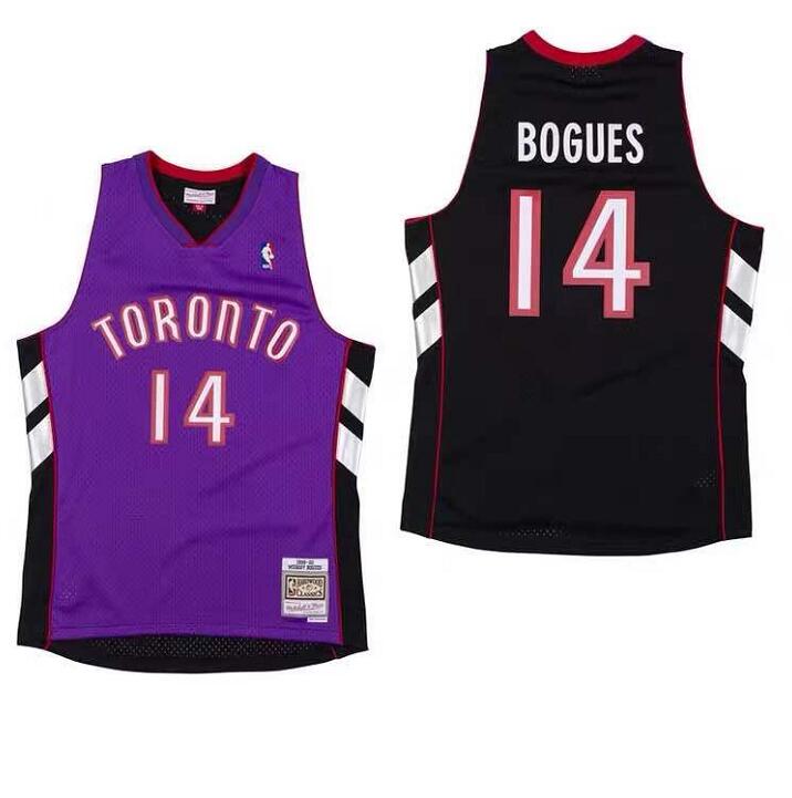 

Stitched NBA jersey Toronto Raptors 14 Muggsy Bogues Mitchell & Ness 1999-00 Hardwoods Classics retro basketball jerseys Men Women Youth S-6XL