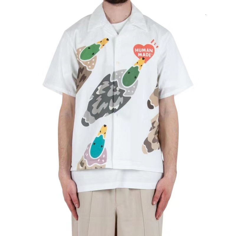 

2021 New Men Women 1:1 Duck Printing Top Tees Human Made Mens Shirts Dropshipping D8cf