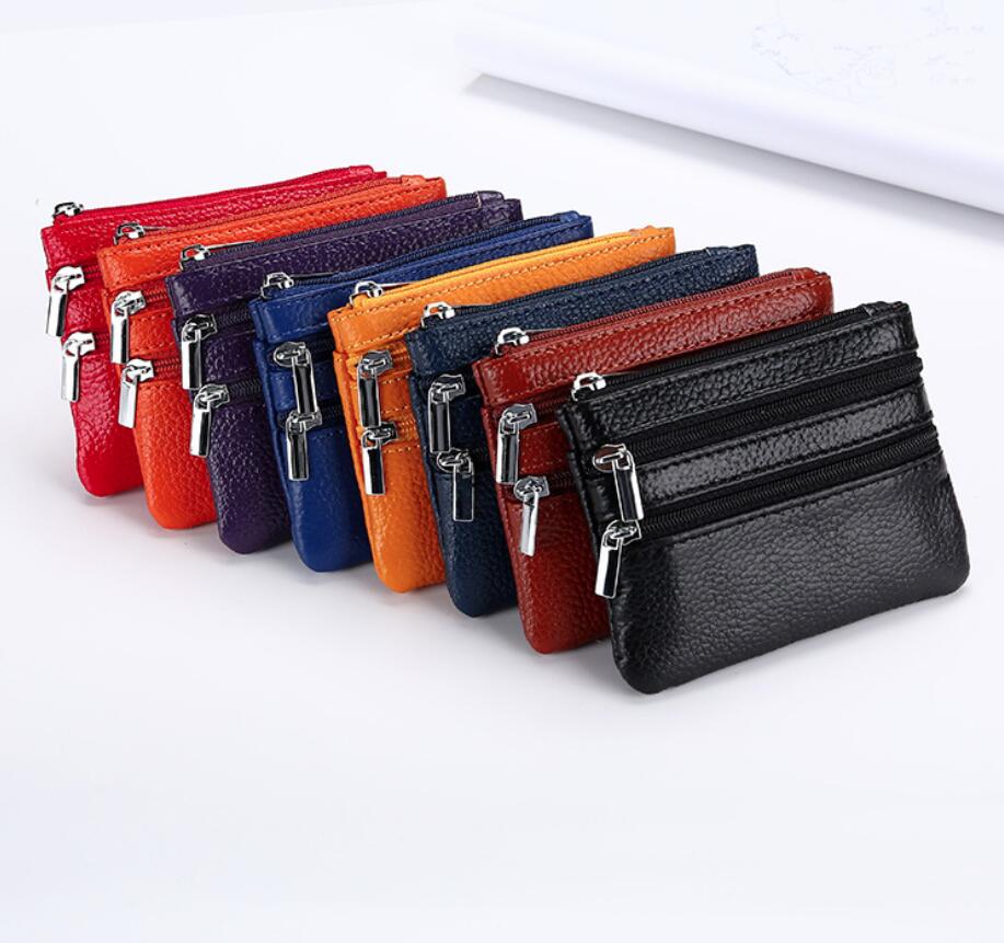 HBP créateur de mode femmes pu porte-monnaie pochette 4 couleurs petite clé mignonne avec carte de sac à poussière boîte orange