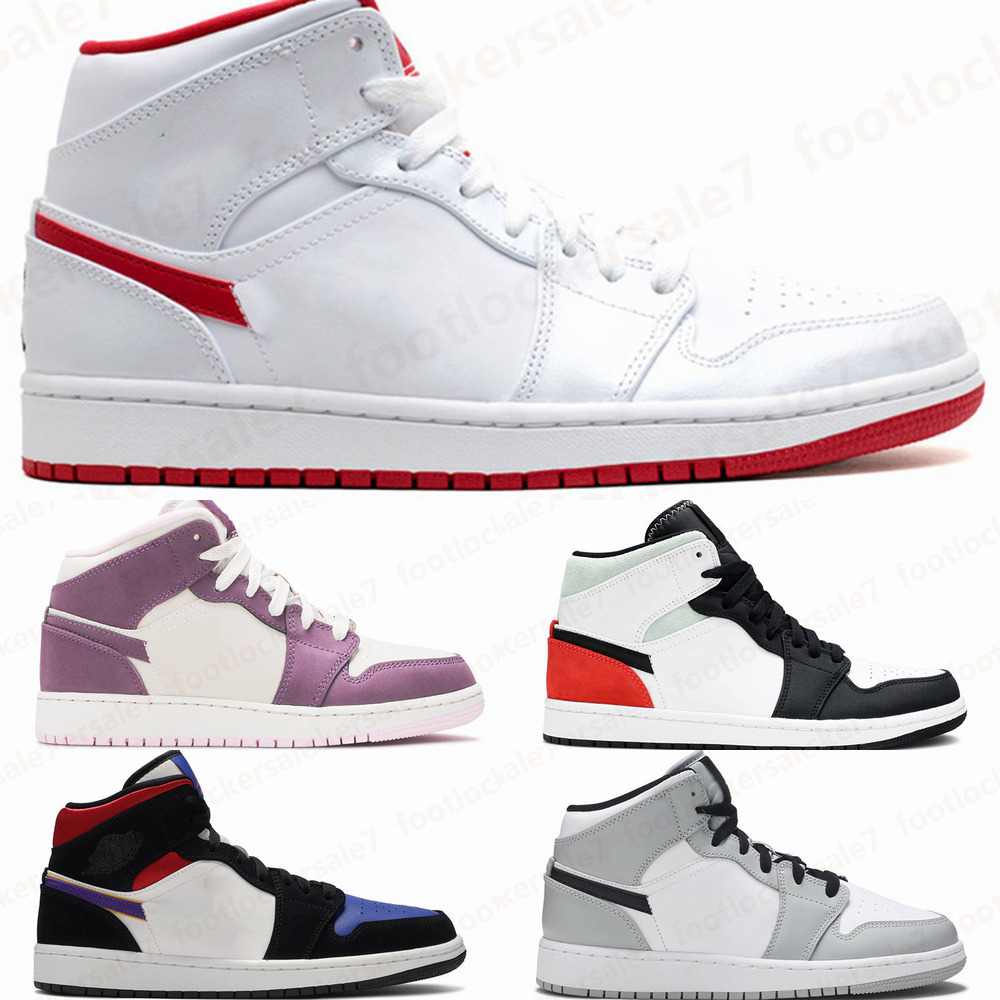 

pman 1 Sneakers OBSIDIAN White Panda Fearless UNC USA Royal Blue Multi Court Purple Spirit Teal 1s Mens Basketball Shoes Trainer 279ZMB, 19-mid 'white chicago'