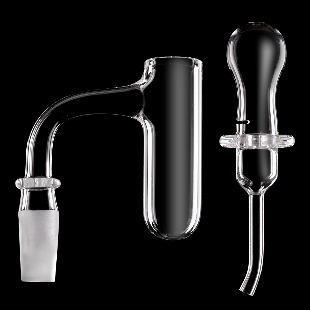 

Cold Start hookah Quartz Banger with Carb Cap Como deal Male 90 45 Degree Full weld 3mm Thick Nail for dab rig bong OD 20mm Bevel Edge Top