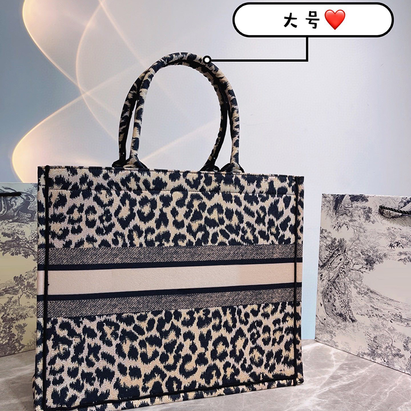 

Leopard Designer Shopping Bag Crossbody bags logo classic messenger high quality women shoulder boutique, Paper bag